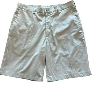 Golf Shorts Men 34 PGA Tour Microfiber Flat Front Slash Pockets Lightweight Stre